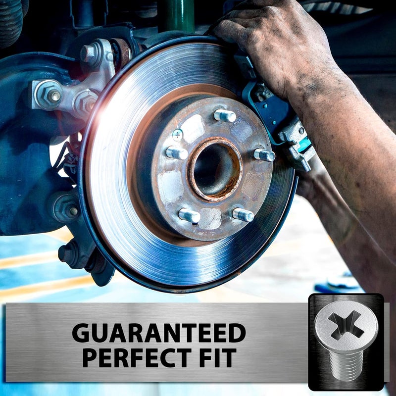 AUTOMAJOR 8pcs Screw Rotor Brake Disc Retaining 93600-06014-0H - Set is Best Replacement for Honda, Acura, Hyundai, Kia, Mazda - Front and Rear Stainless Steel Retaining Screws by - Image 5